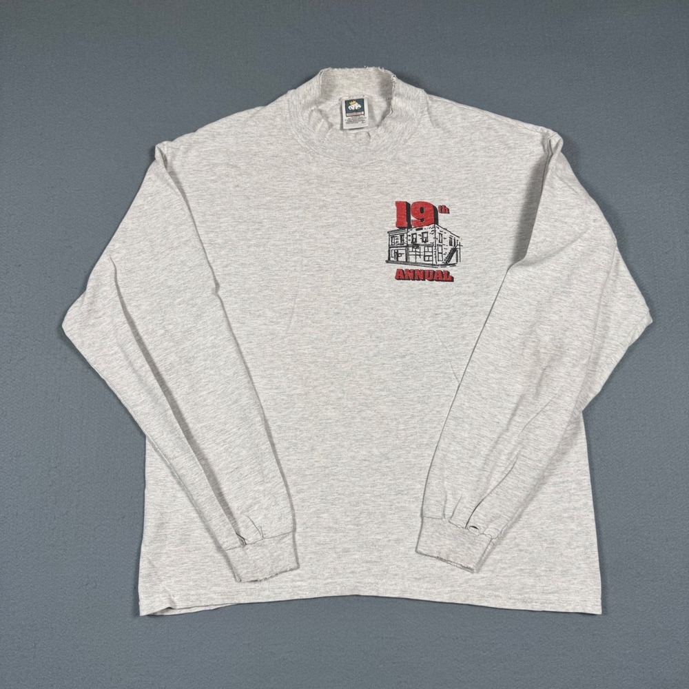 Vintage 2001 Pitkin Hotel Gypsy Tour Motorcycle T-Shirt Mens L Gray Long Sleeve